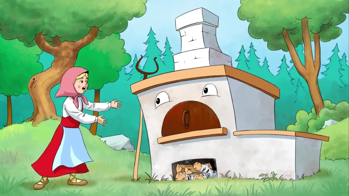 Раскраски по сказке по щучьему велению для детей