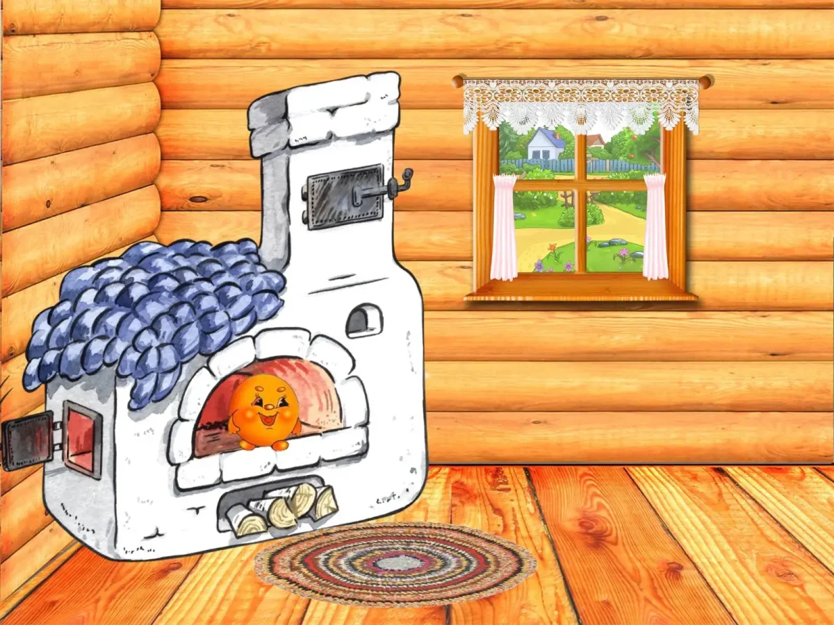 Русская печь рисунок