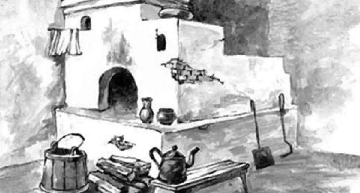 Русская печь мультяшная