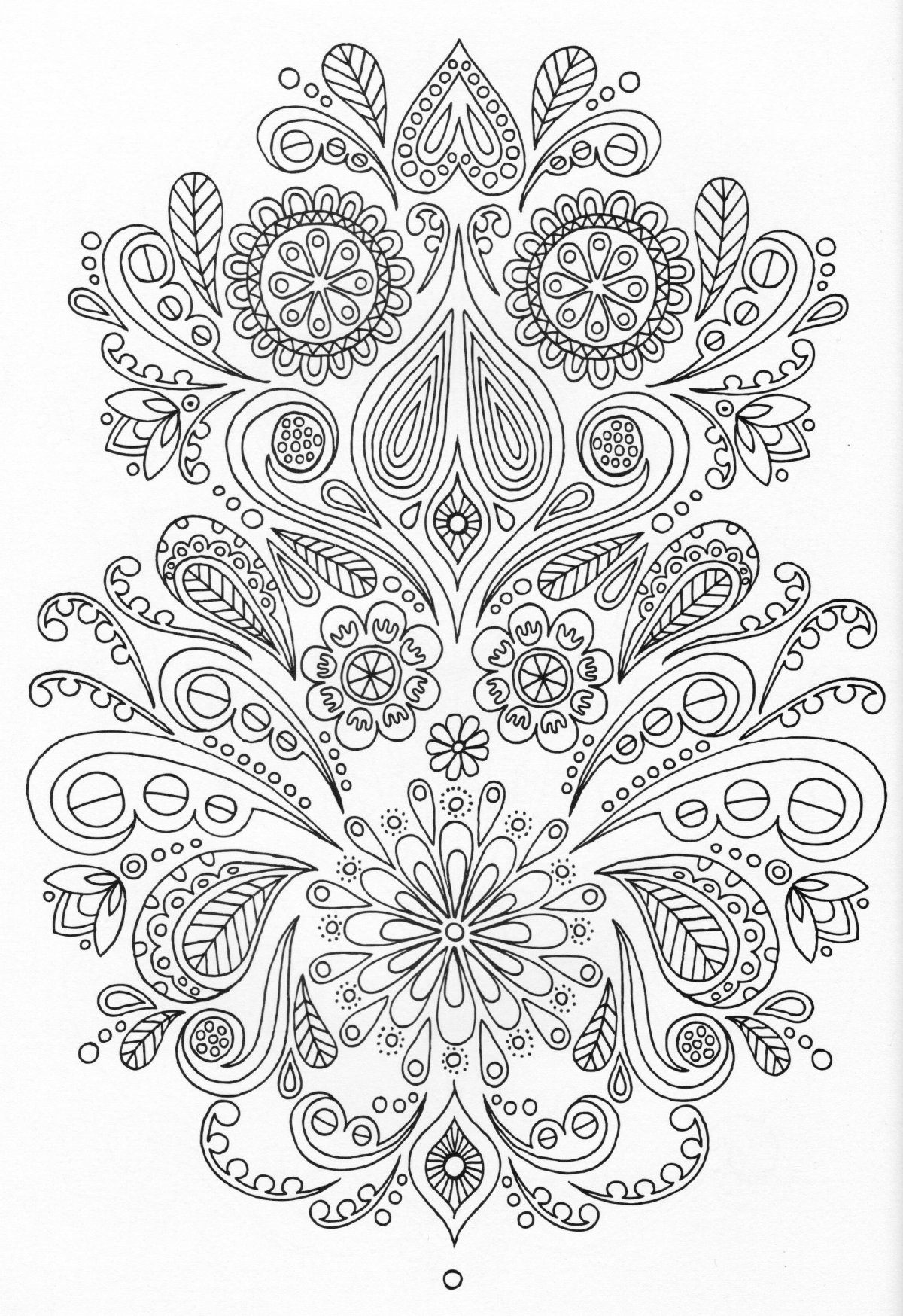 Раскраски антистресс восточные узоры