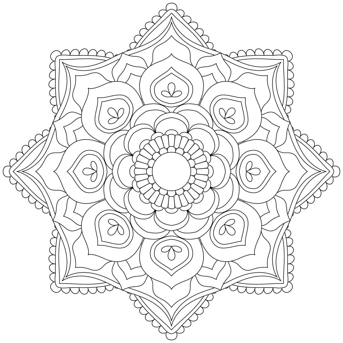 Мандалы для раскрашивания Гармония