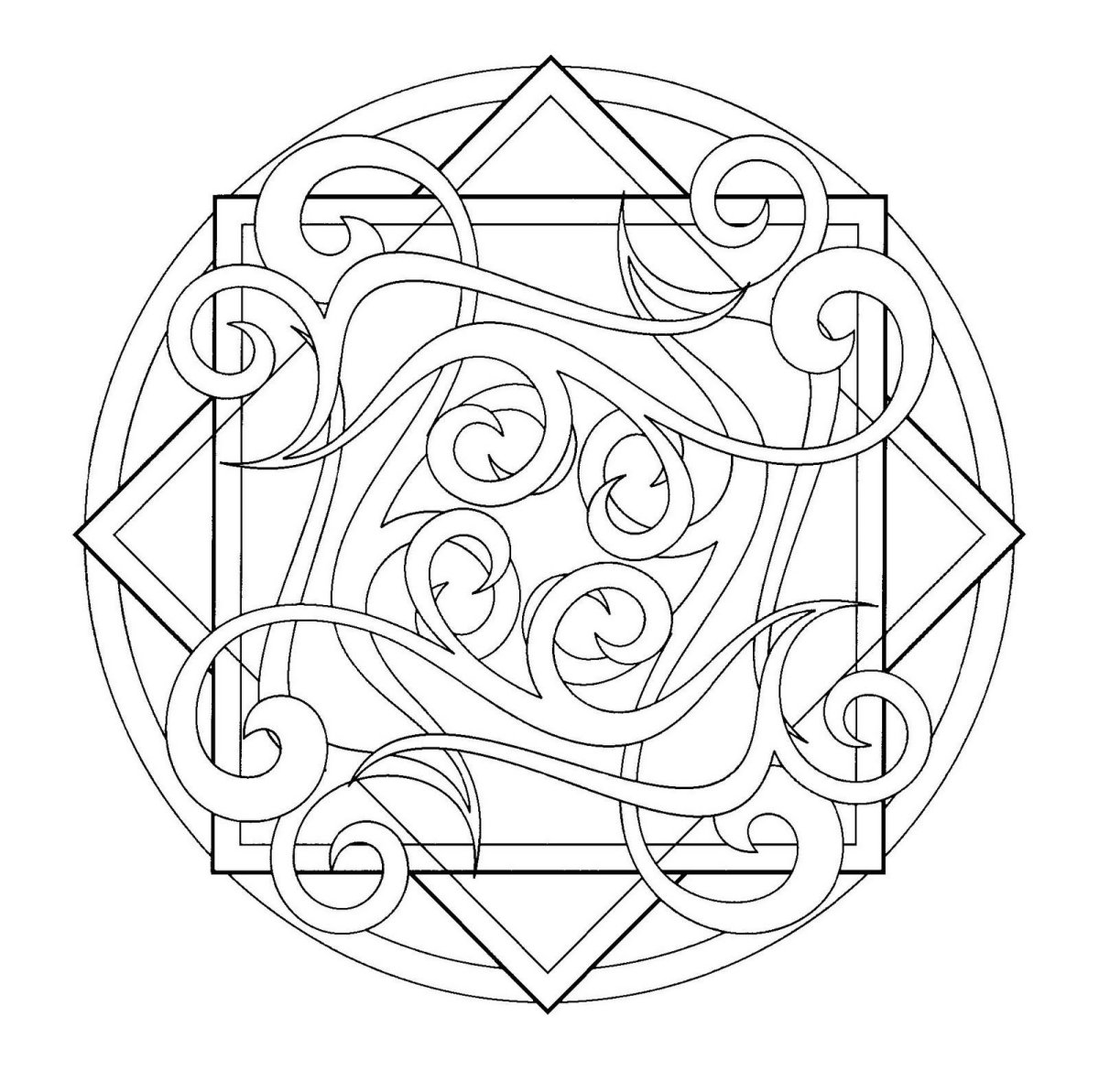 Арабеска орнамент раскраска