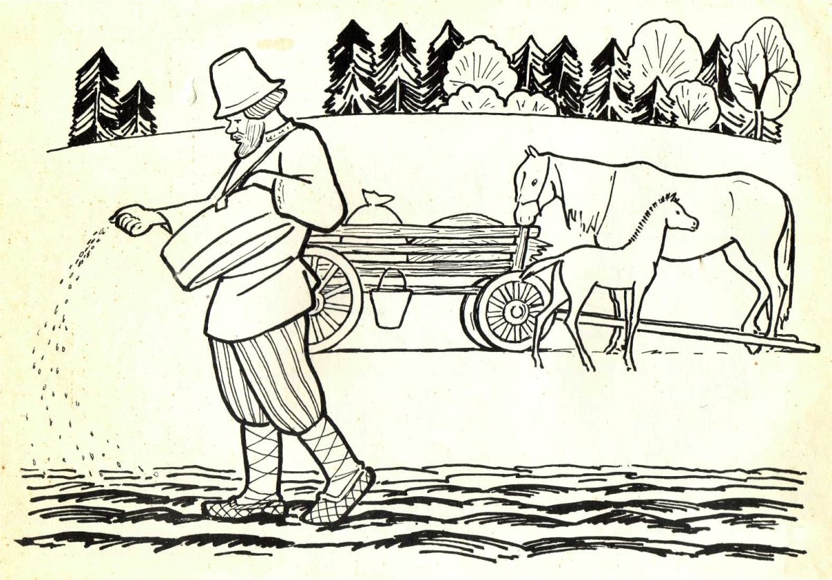 Фермер раскраска