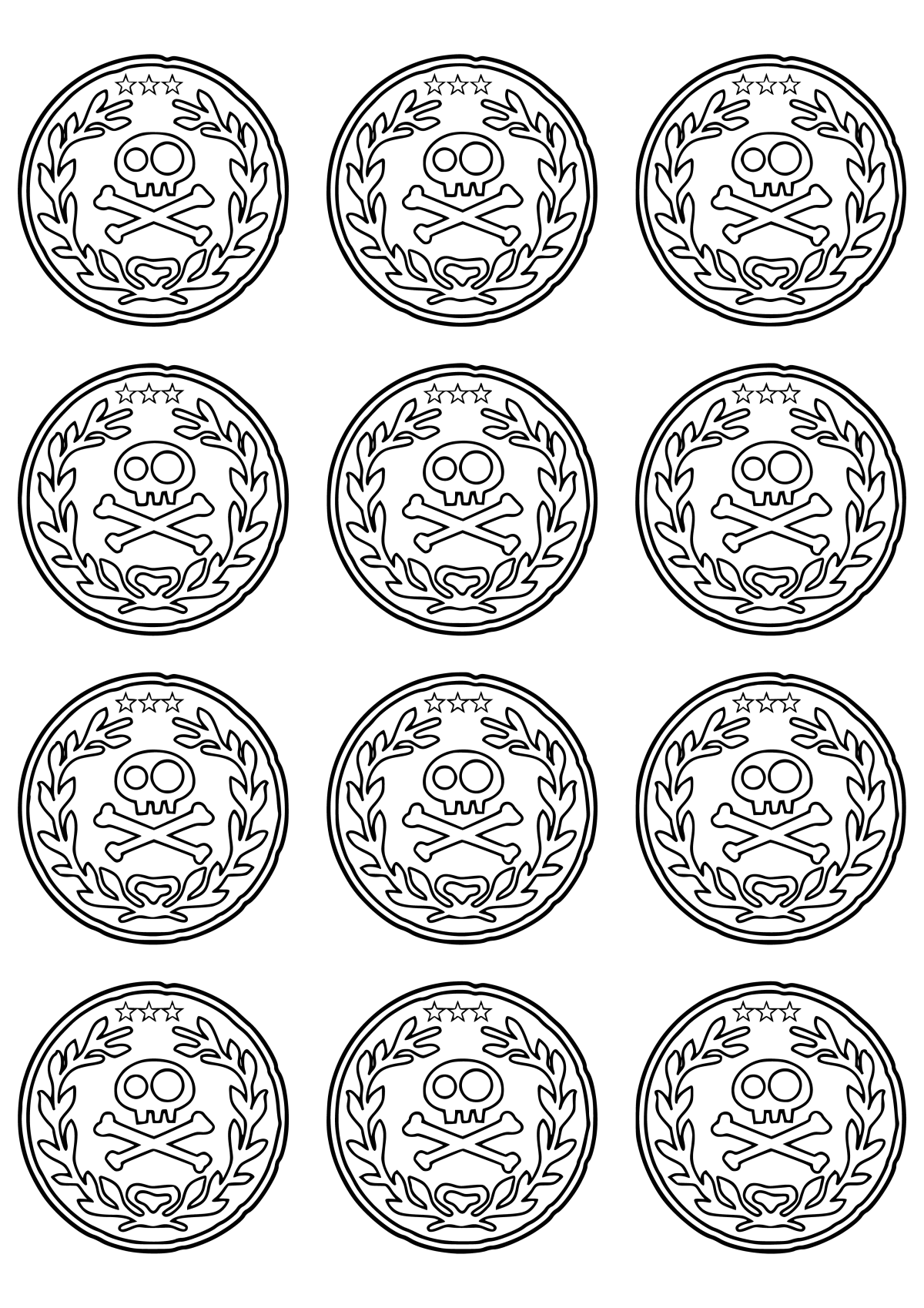 Золотые монеты эскиз