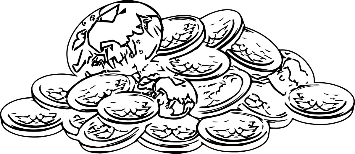 Древние монеты рисунок