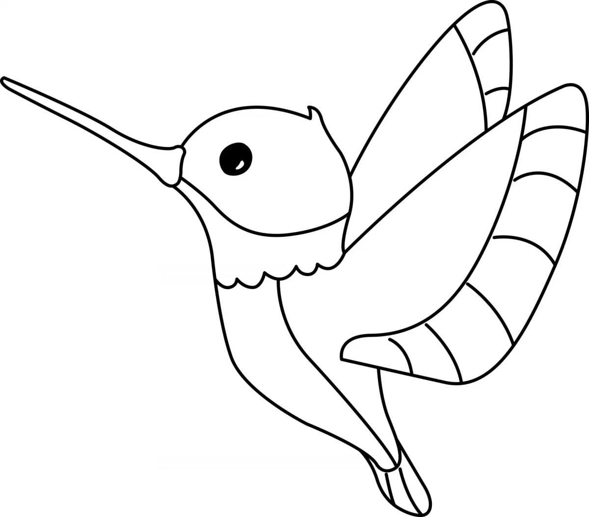 Удод птица раскраска