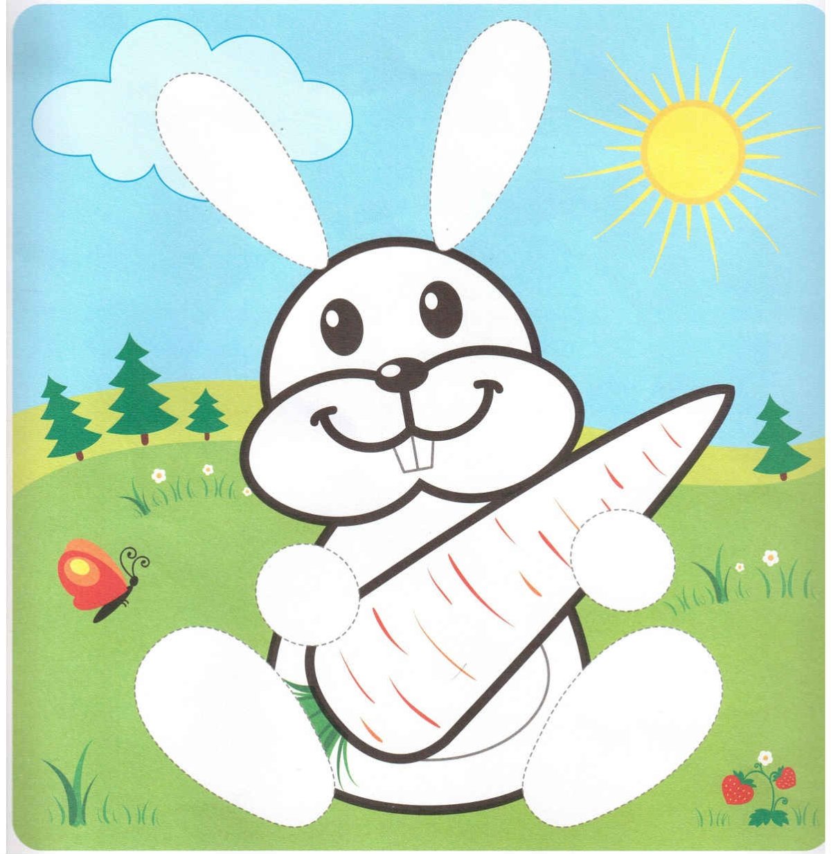 Зайчик рисунок Дисней