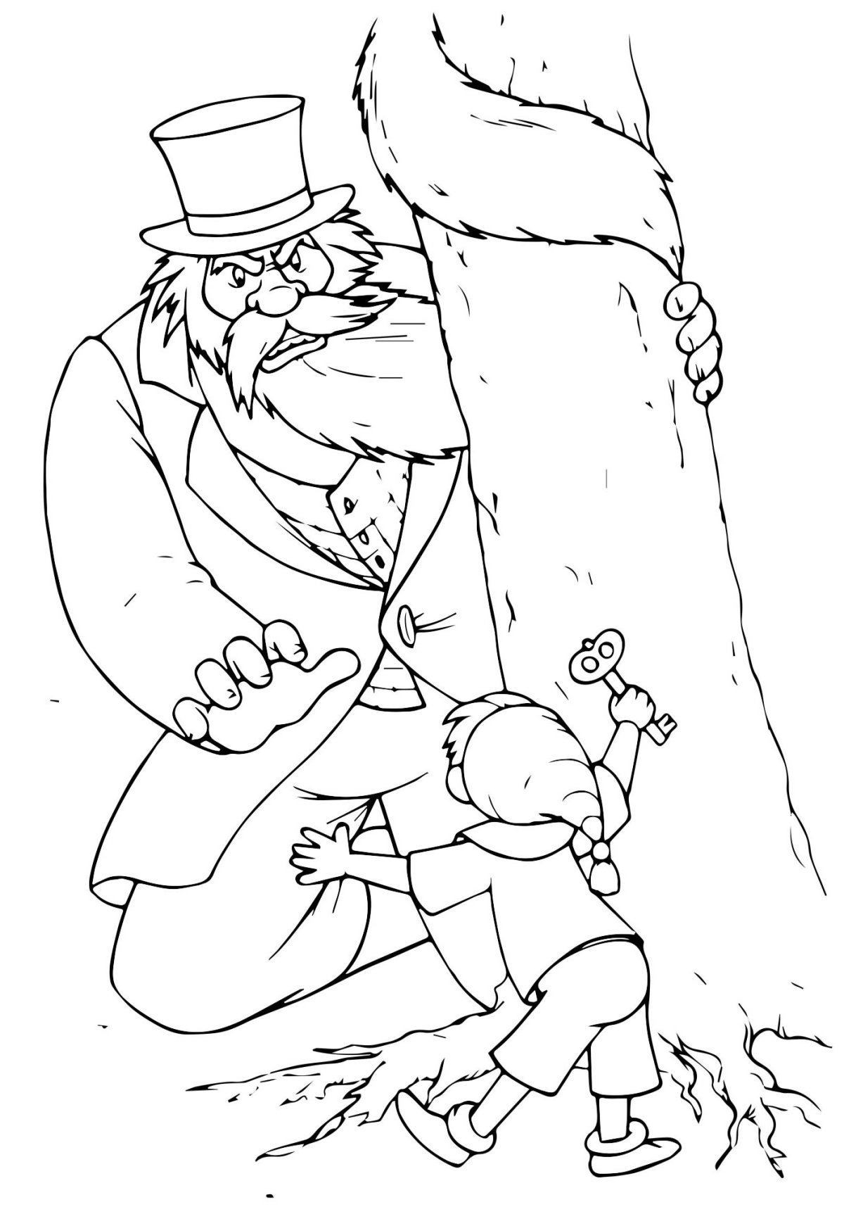 Раскраска карабаса барабаса