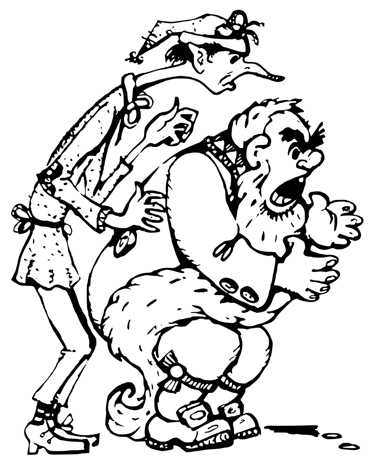 Карабас раскраска для детей