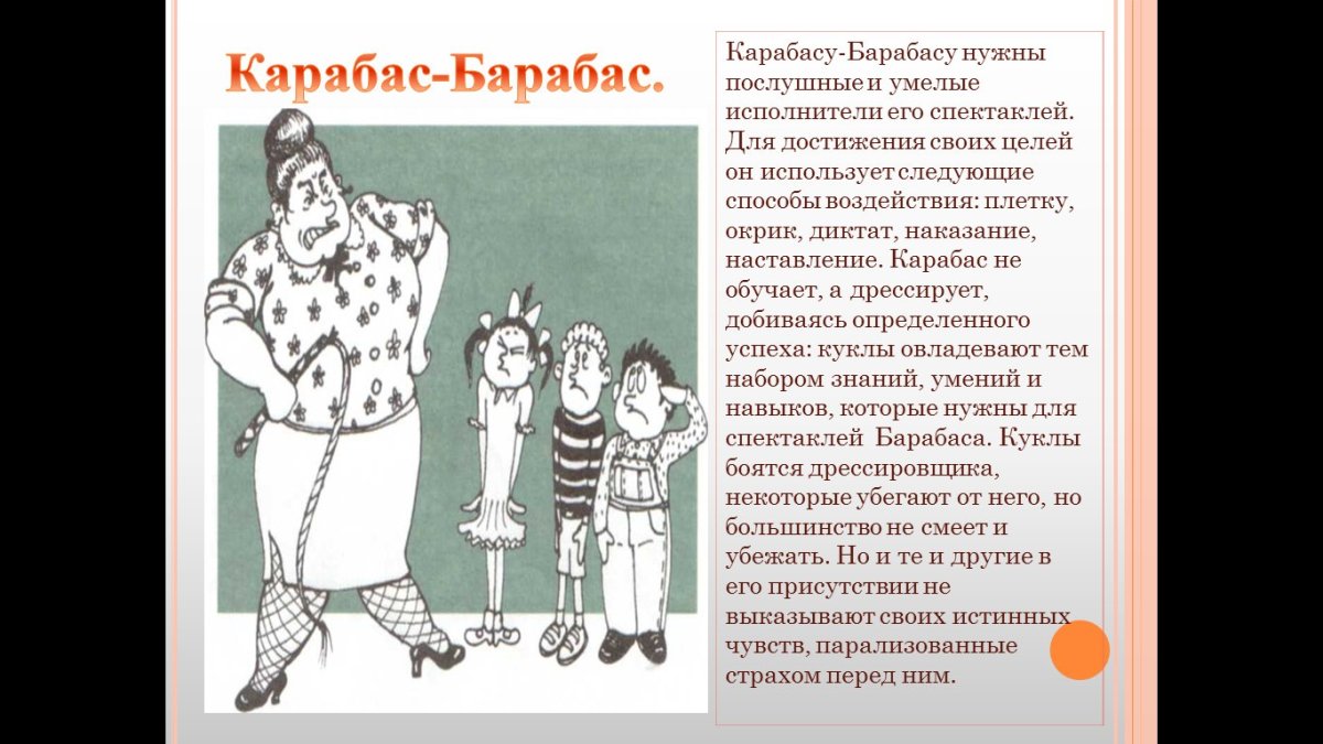 Раскраска Карабаса Барабаса