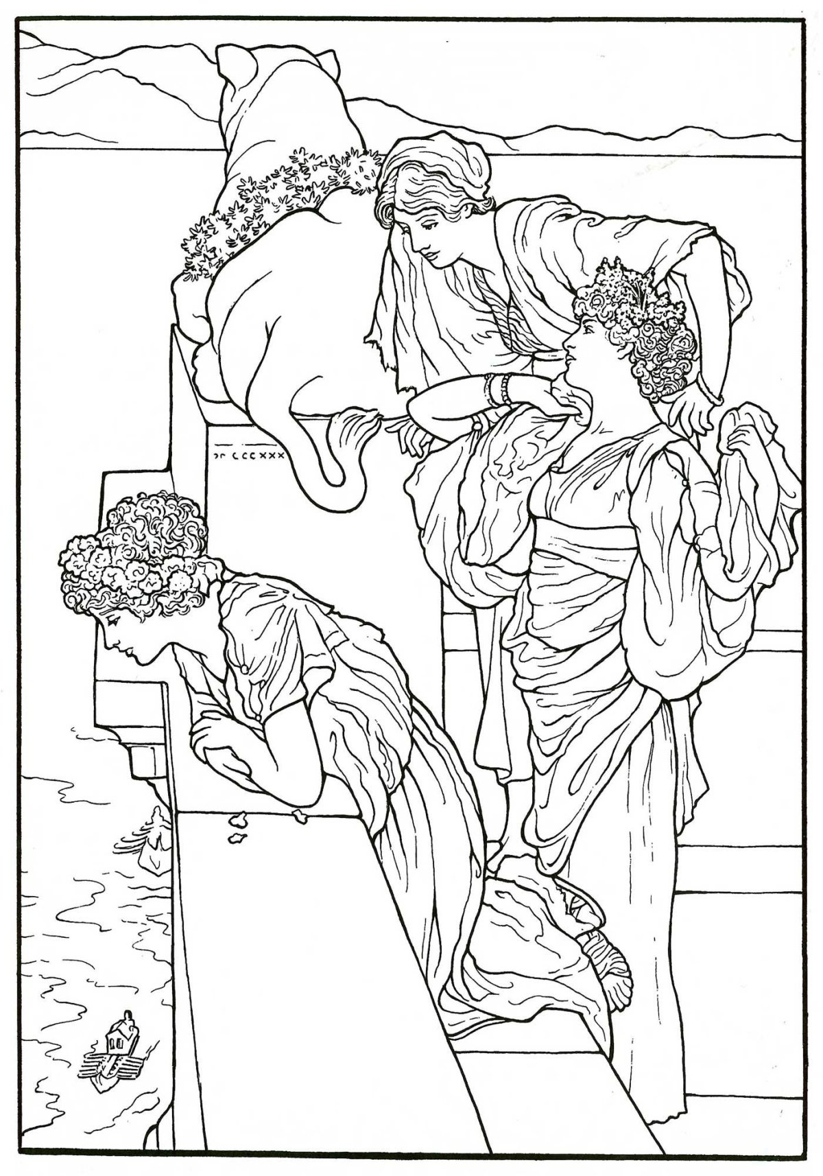 Раскраски шедевры живописи