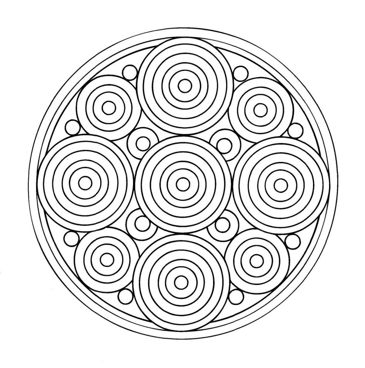 Трафарет круги