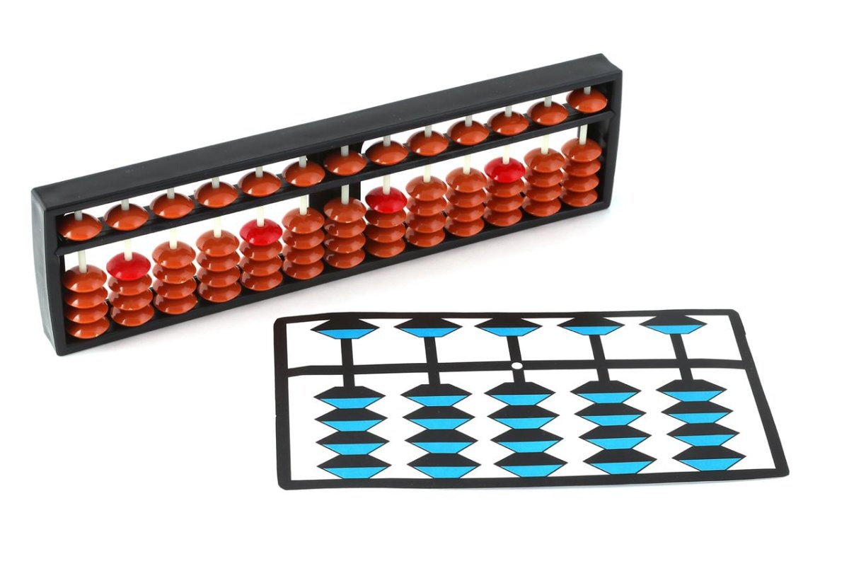 Ребенок с Абакусом вектор