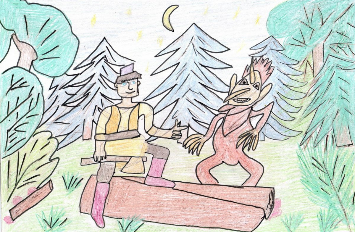 Рисунок Шурале Габдулла Тукай