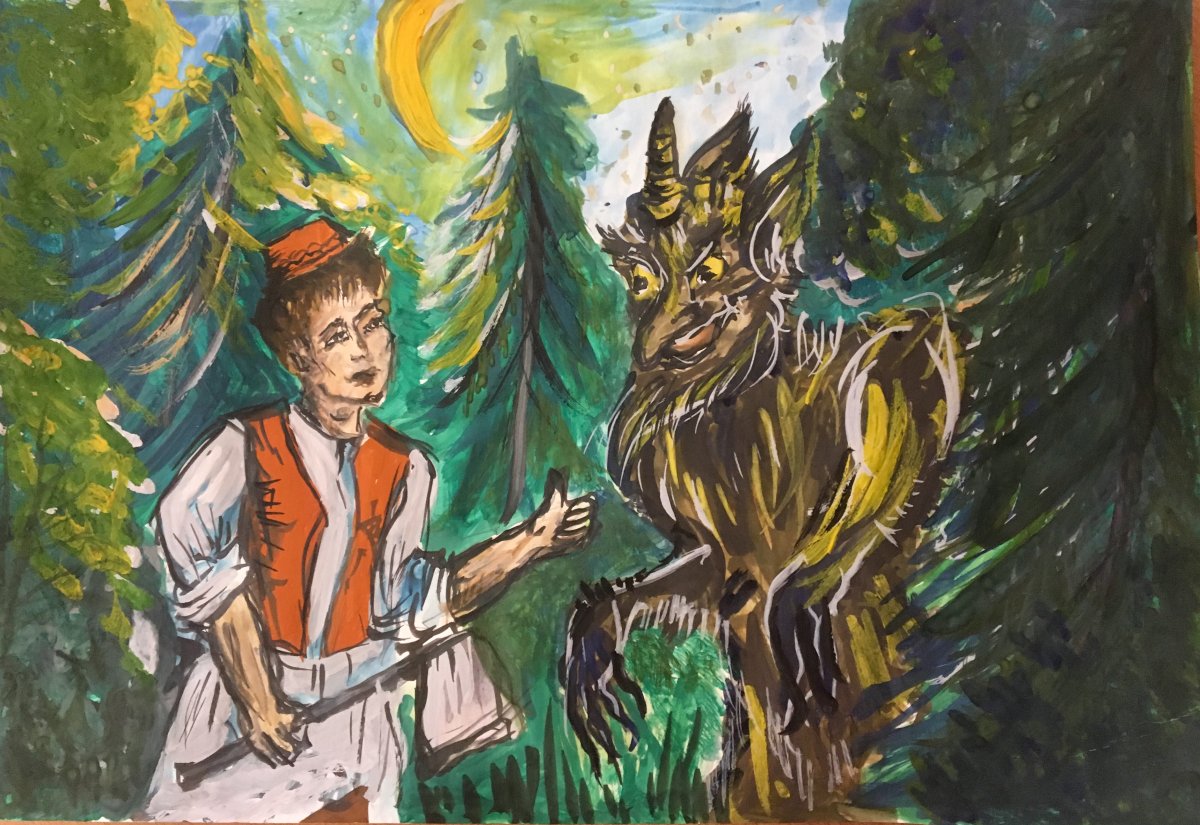 Иллюстрации к сказкам Габдуллы Тукая Кисекбаш