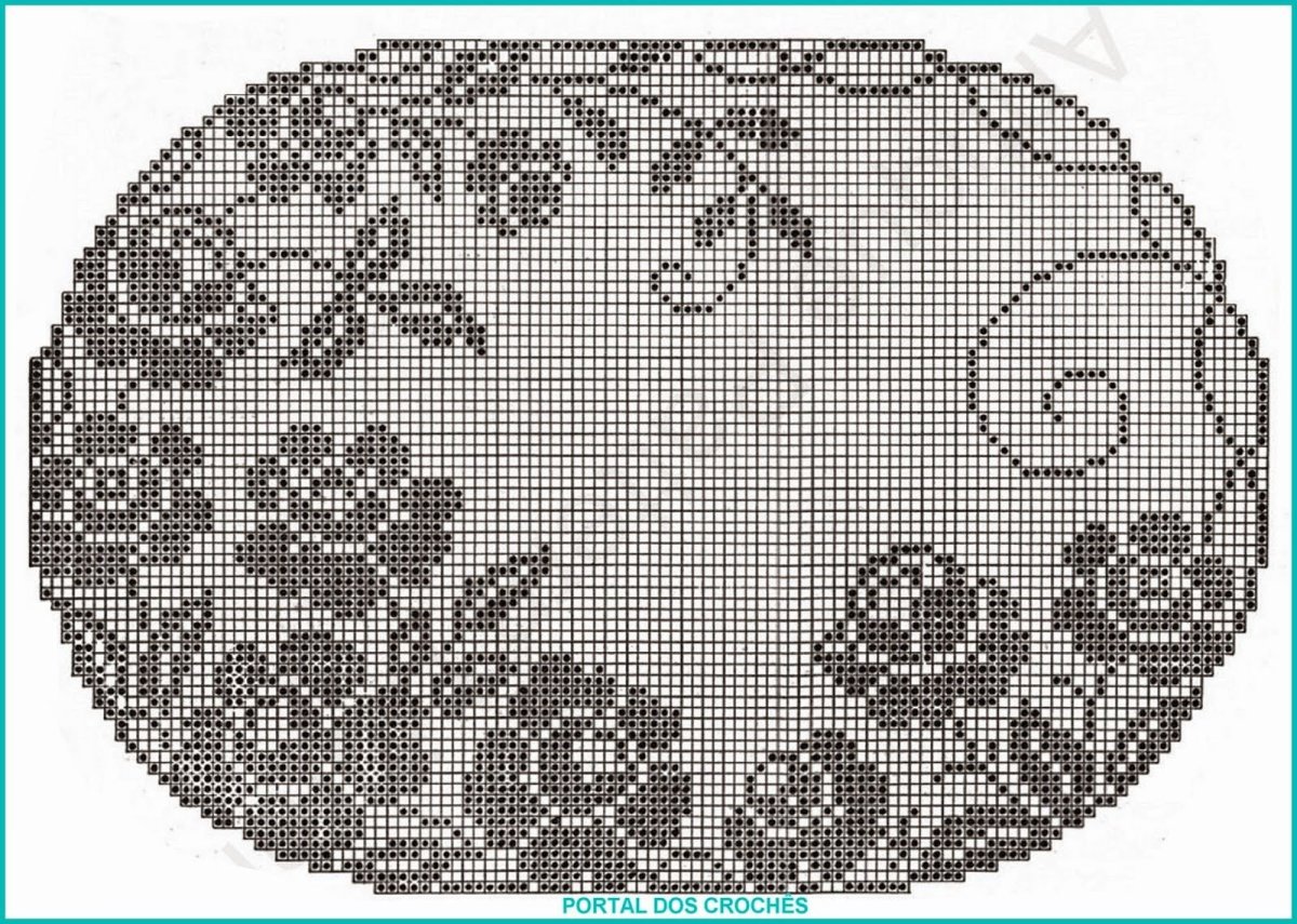 Филейные салфетки крючком