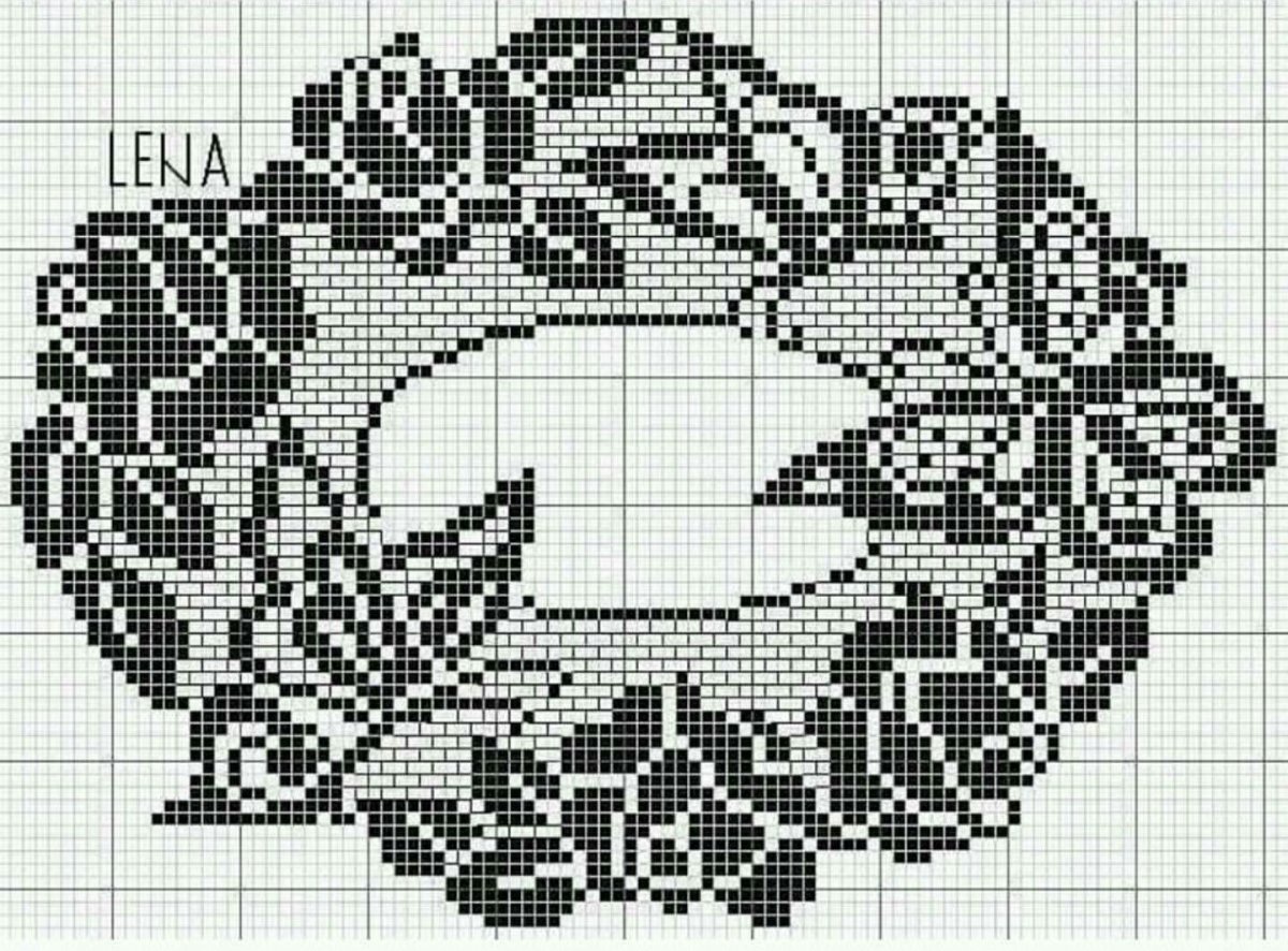 Филейные салфетки крючком схемы