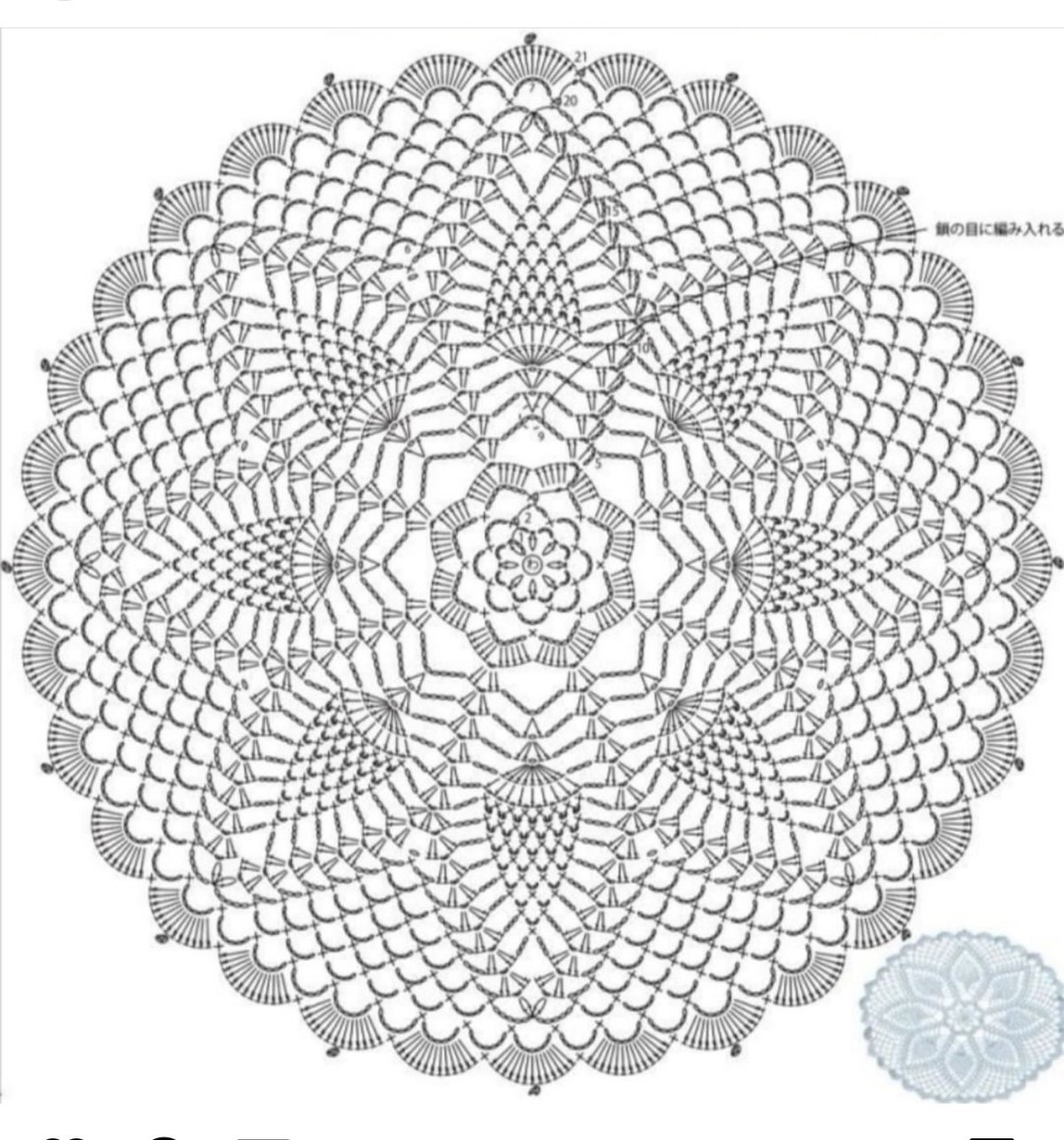 Салфетки крючком со схемами простые большие