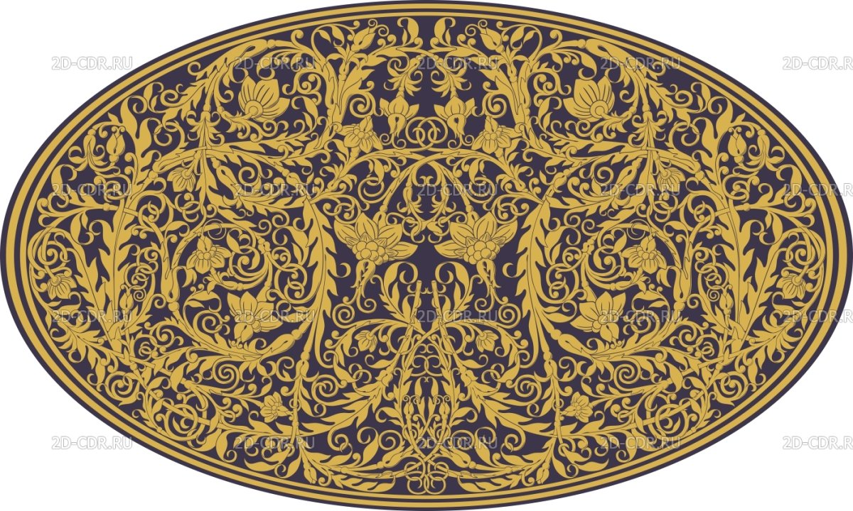 Орнамент в овале