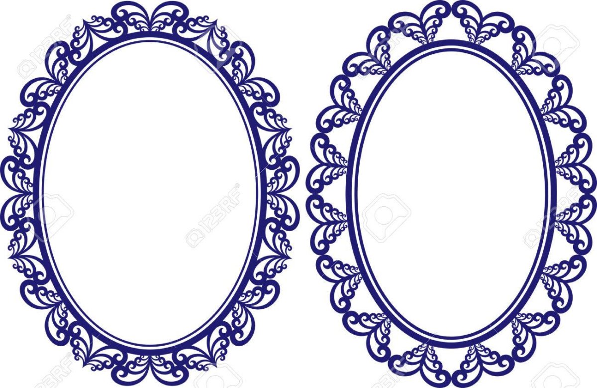 Рамка овальной формы