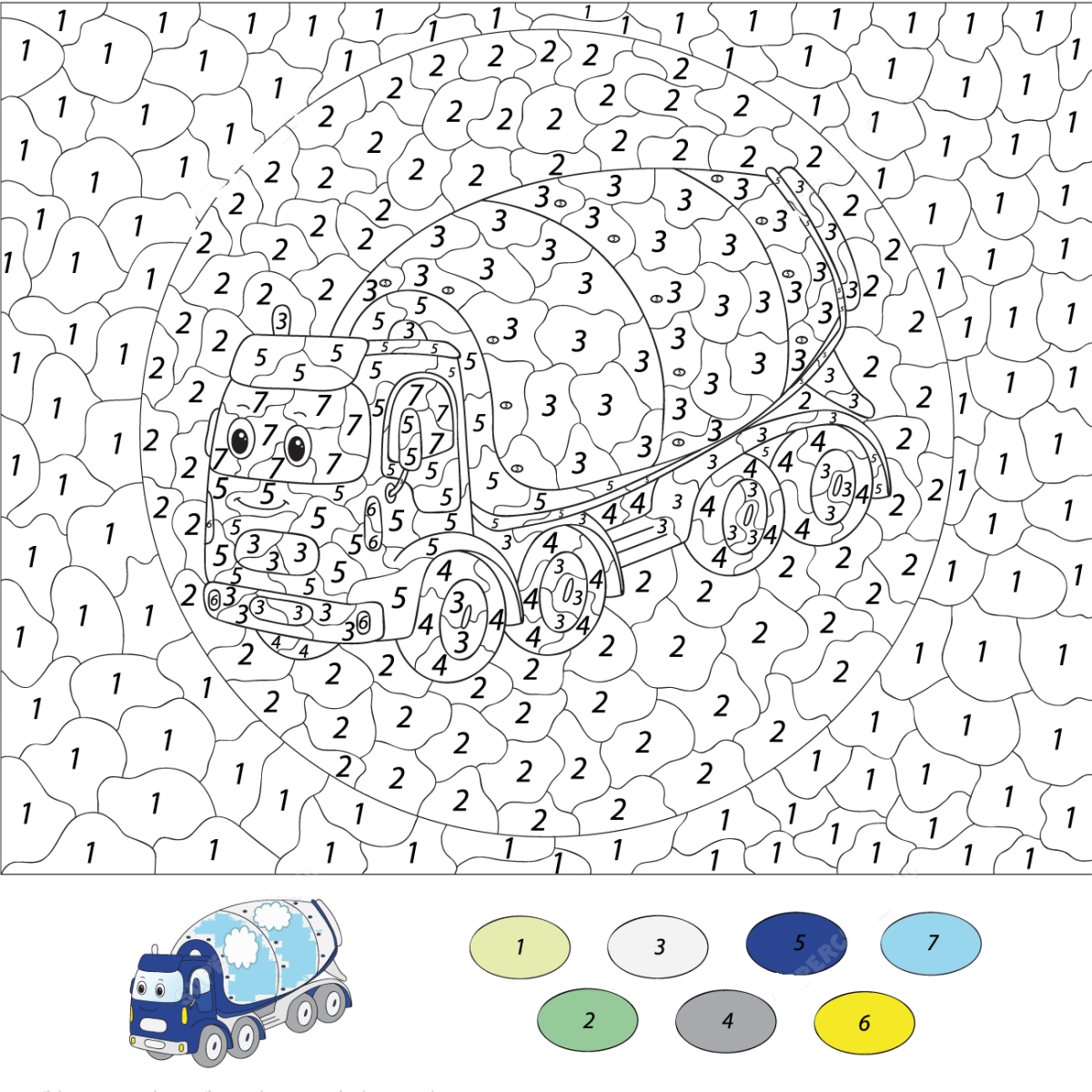 Раскраска Вспыш и чудо машинки Крушила