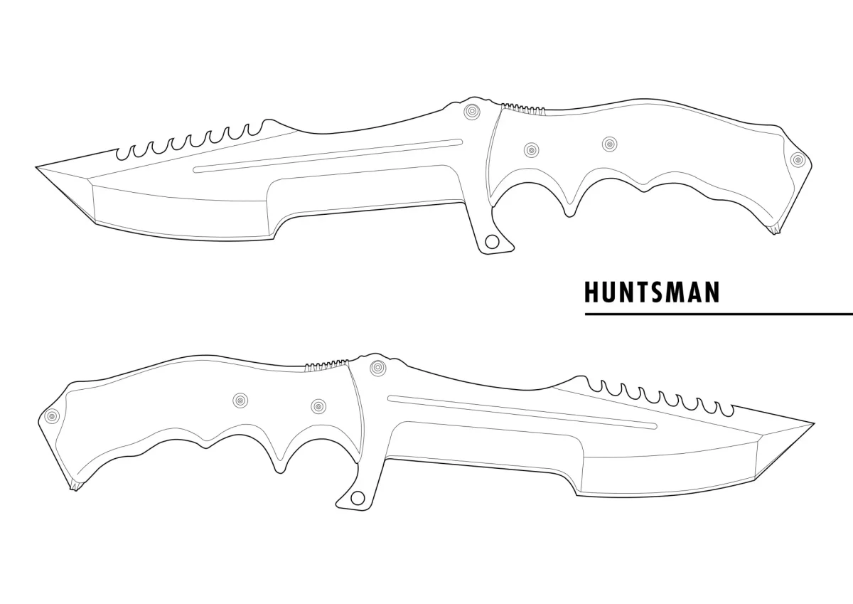 Урсус нож КС го чертеж