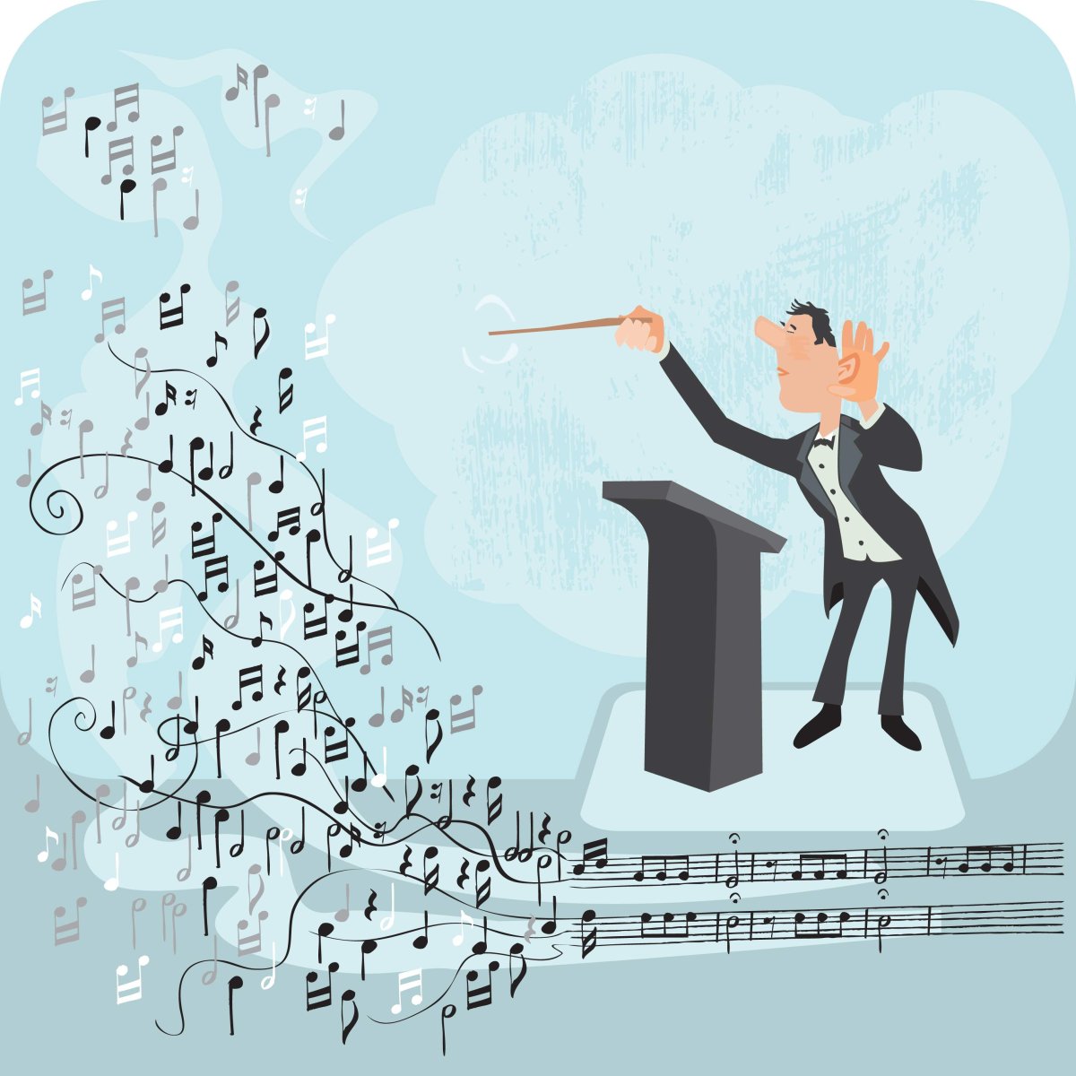 Дирижер со спины