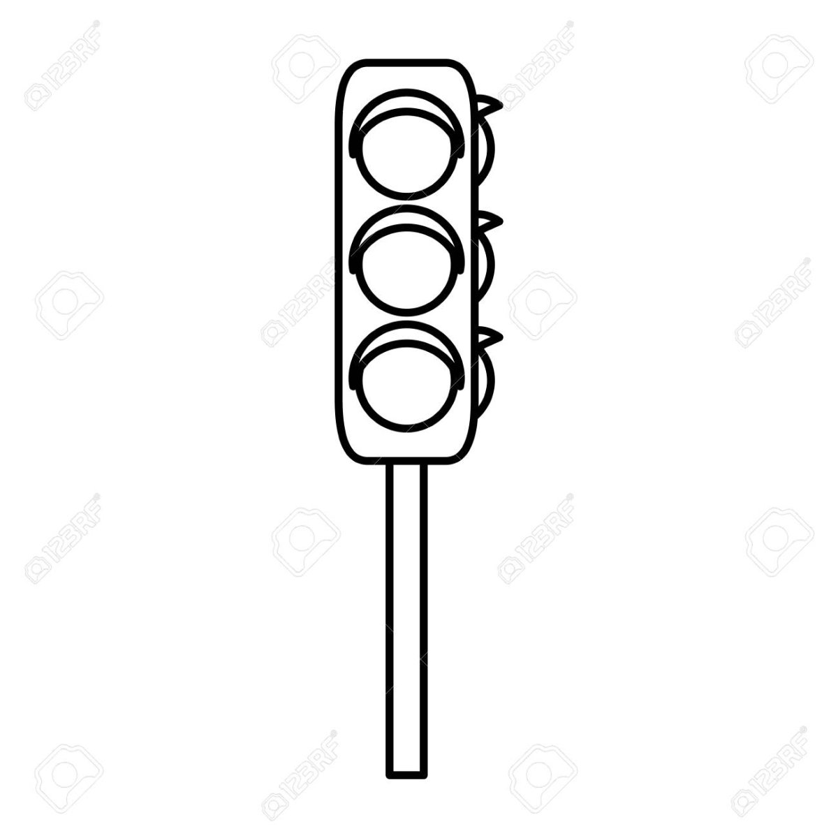 Светофор контур