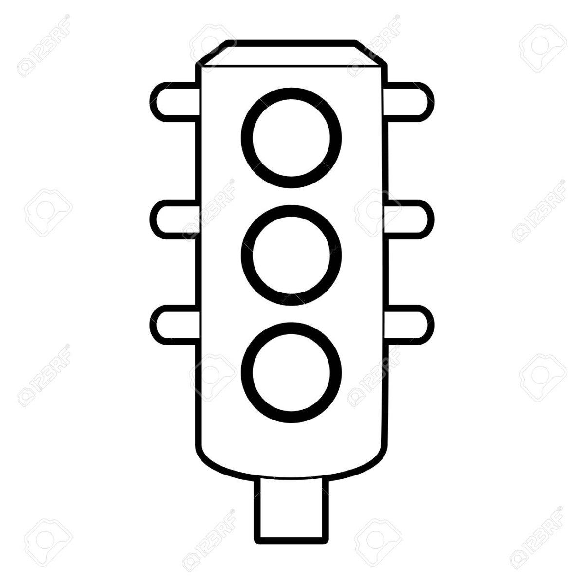 Светофор раскраска