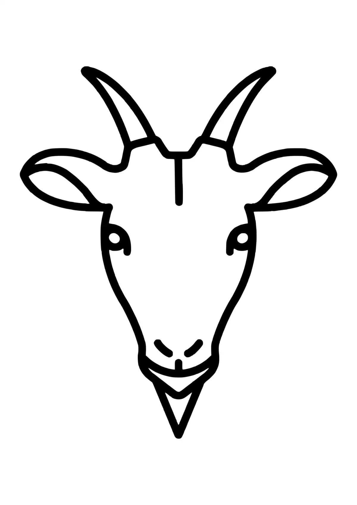 Значок коза