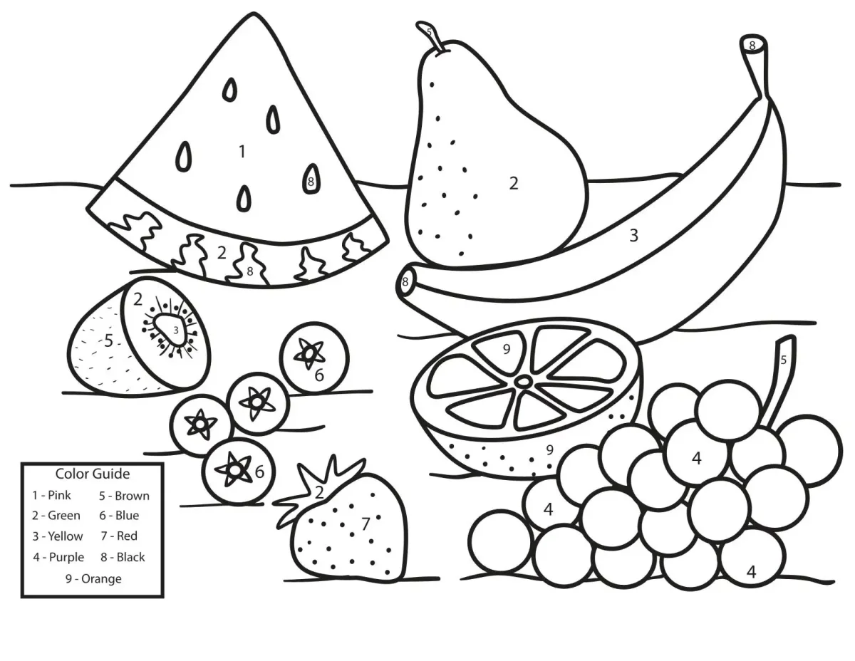 Раскраска по цифрам