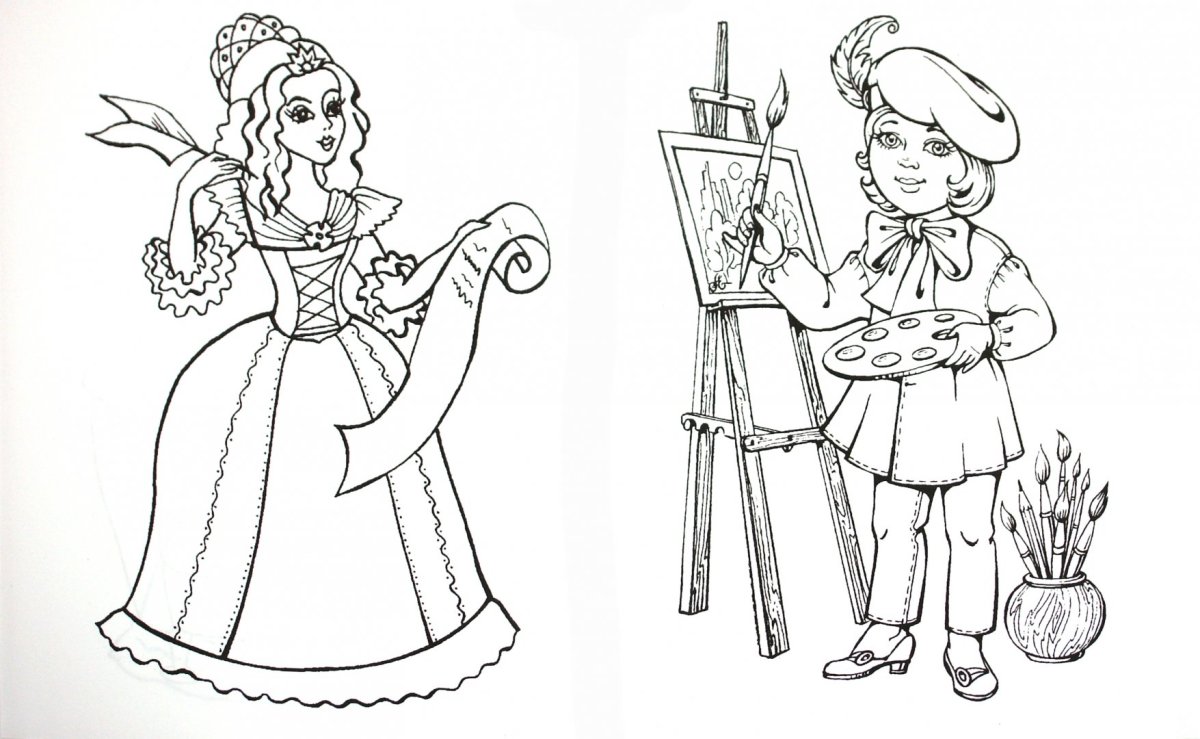 Раскраска музыкальные инструменты для детей