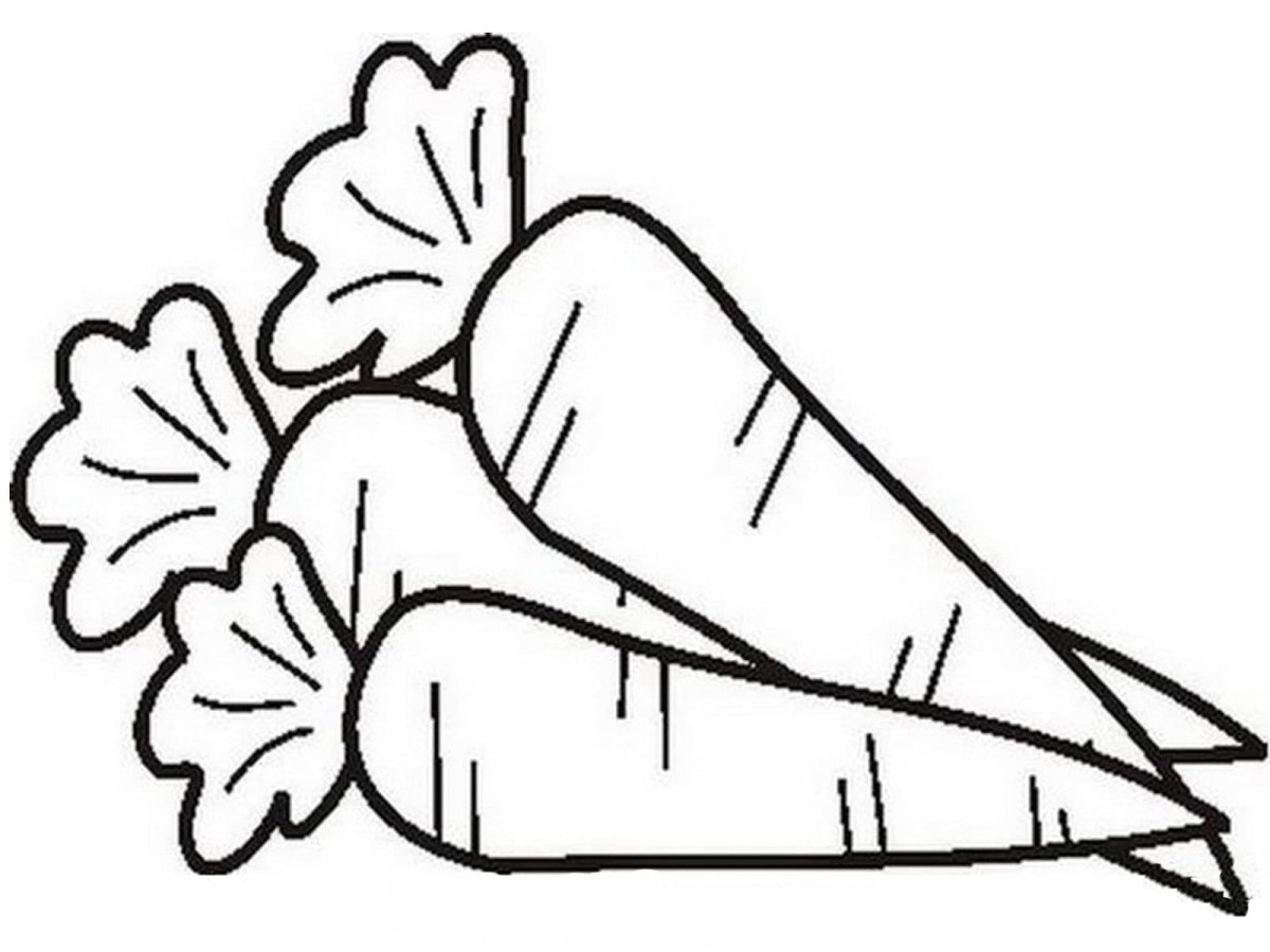 Раскраска. Овощи.