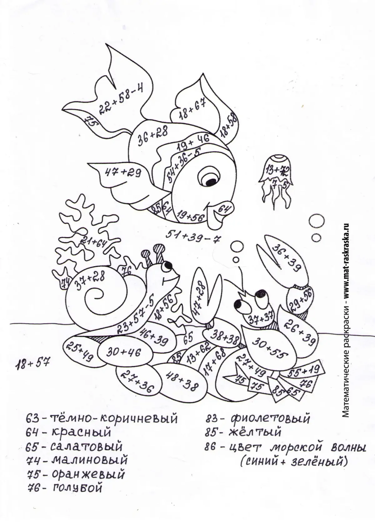 Трафарет "рыбки"