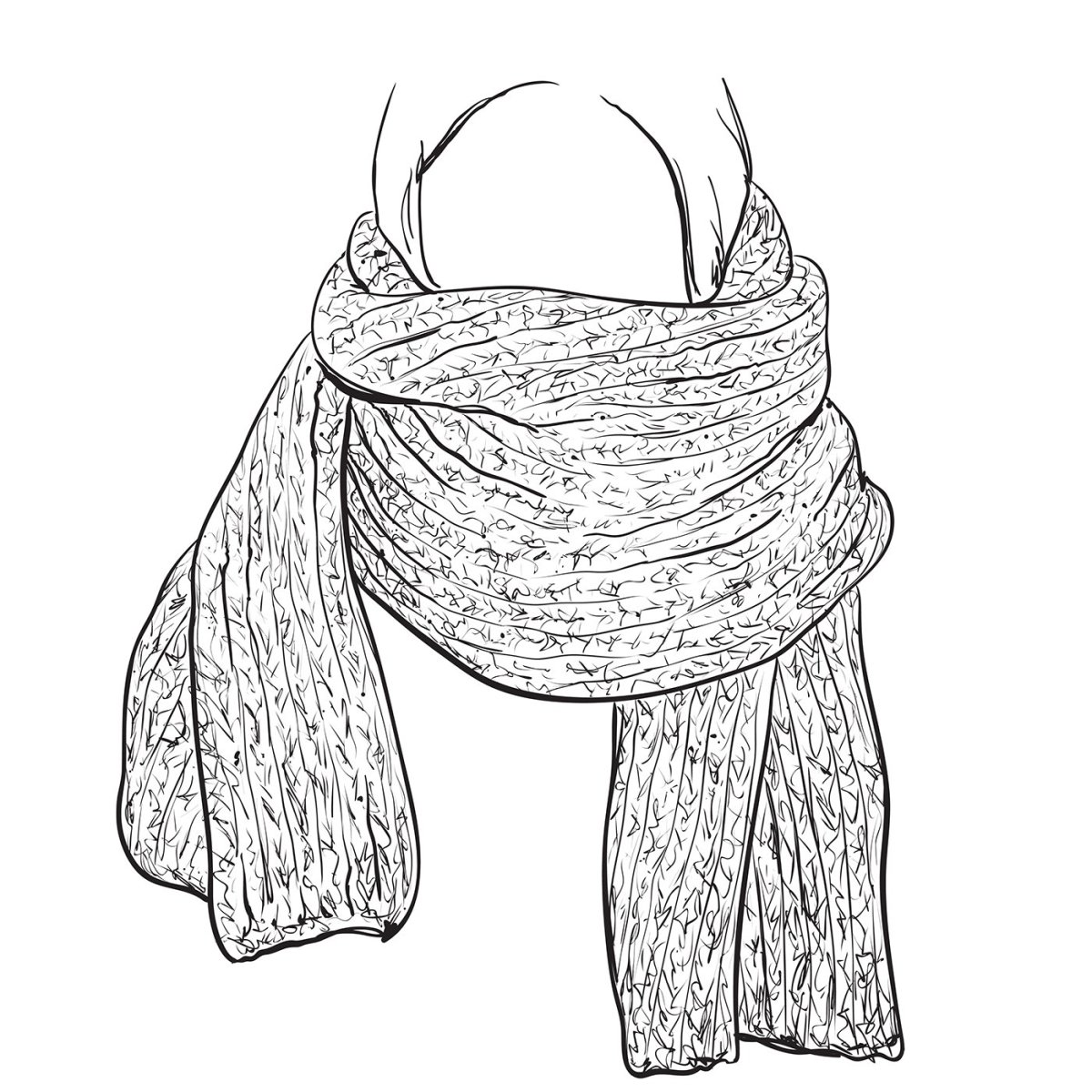 Шарф раскраска