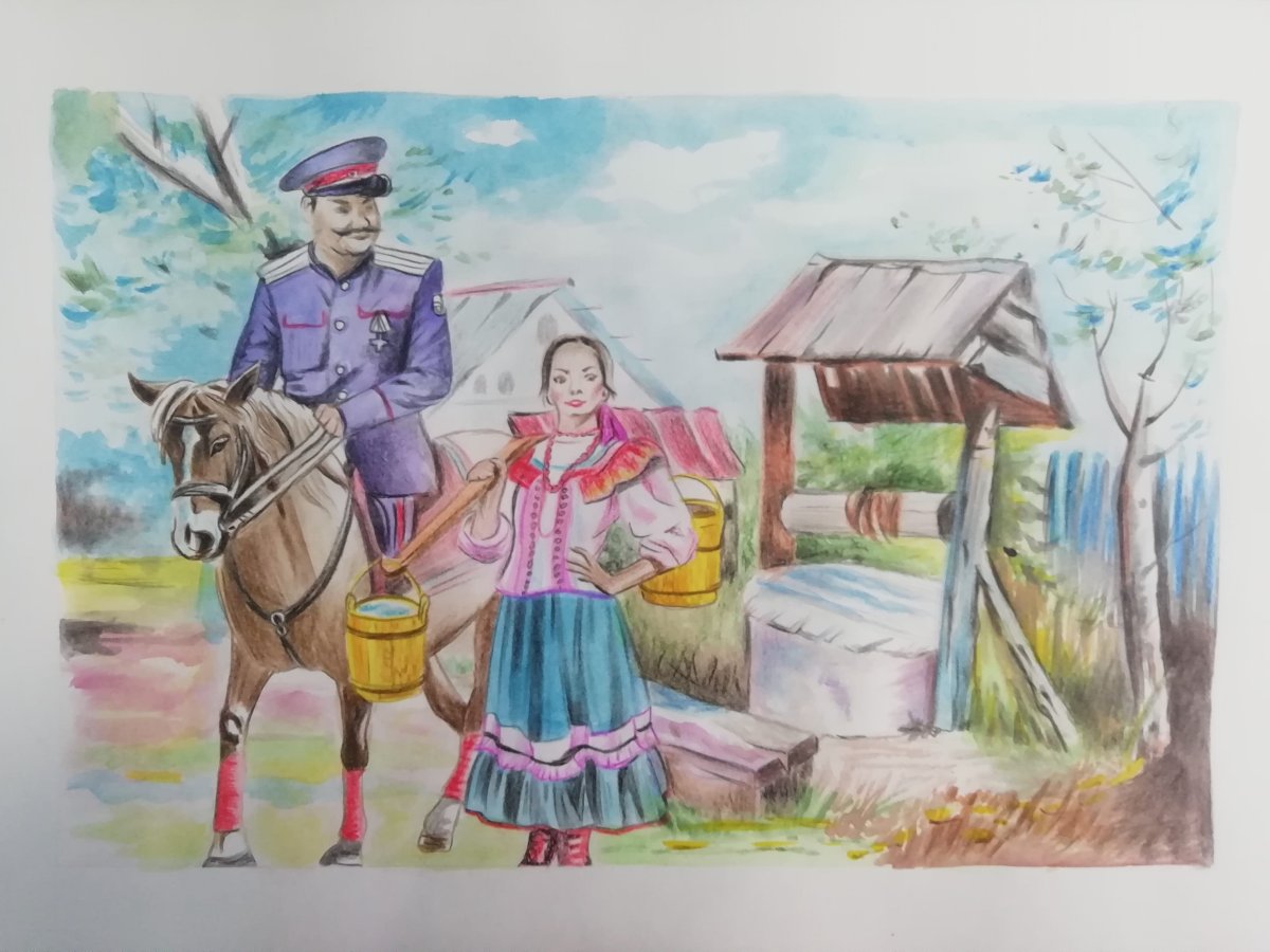 Казаки раскраска