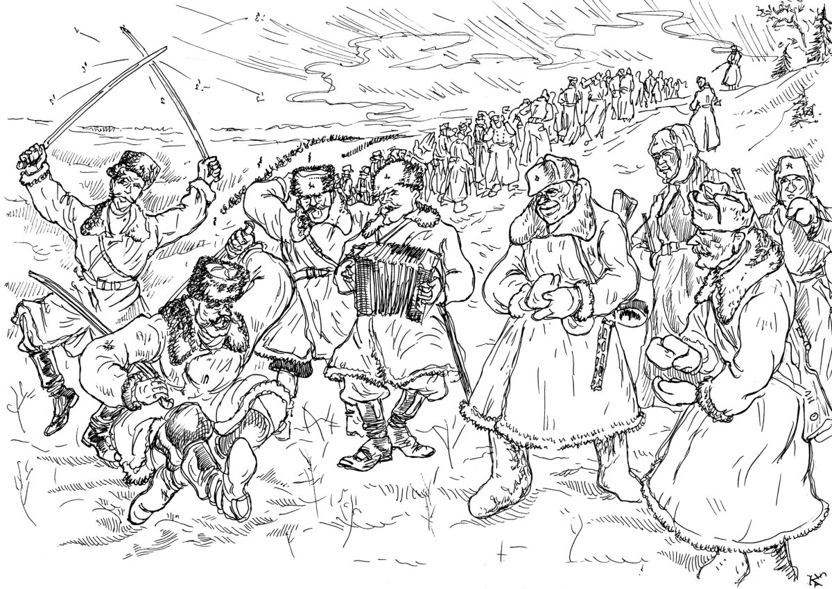 Раскраска военные солдаты