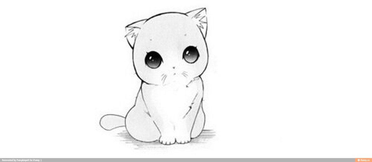 Милые котята рисунки карандашом