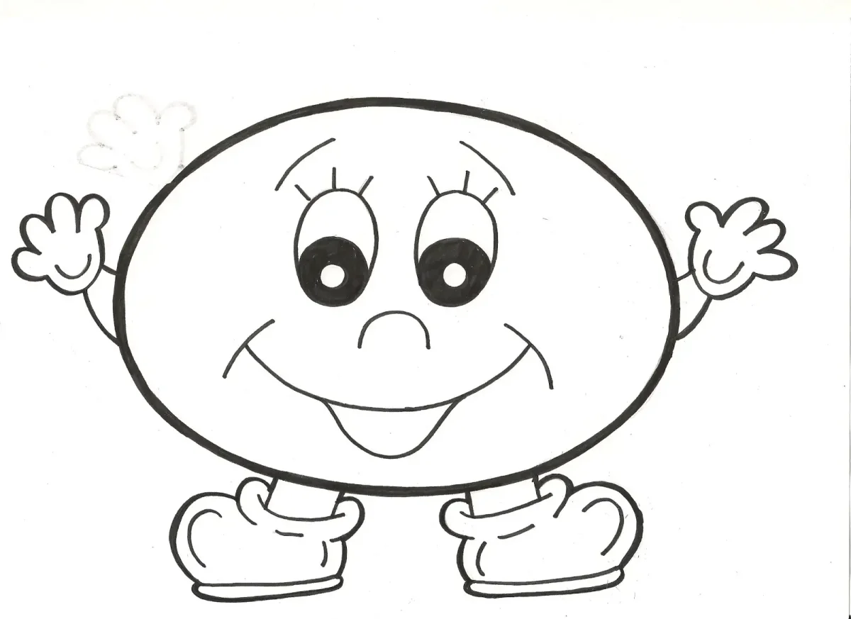 Распечатка смайлов черно-белых