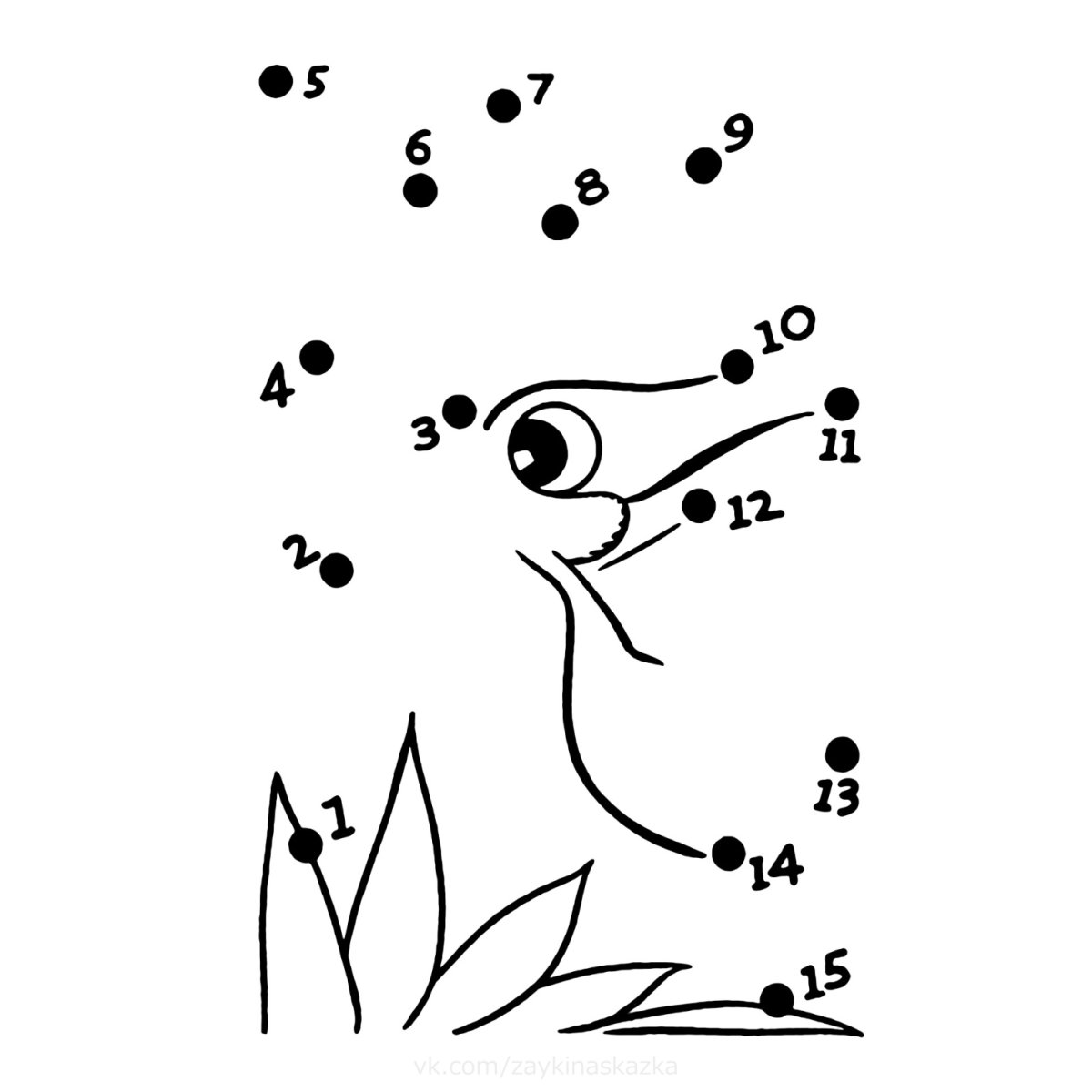 Раскраска по номерам Сова