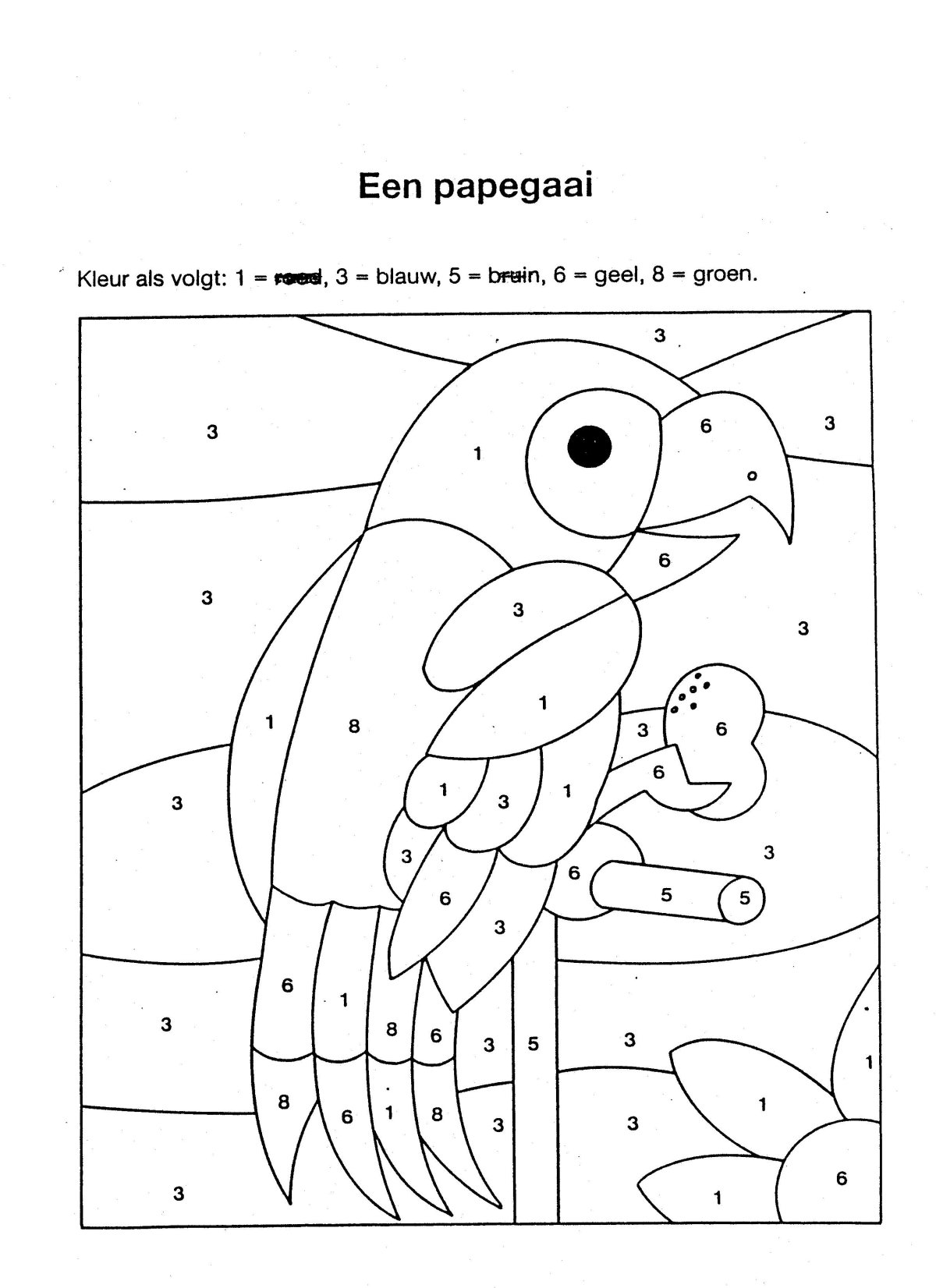 Перелетные птицы раскрась по цифрам