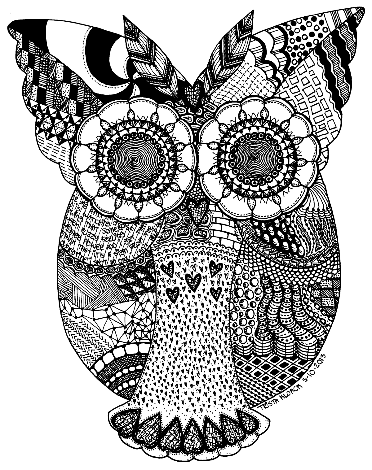 Техника рисования Зентангл