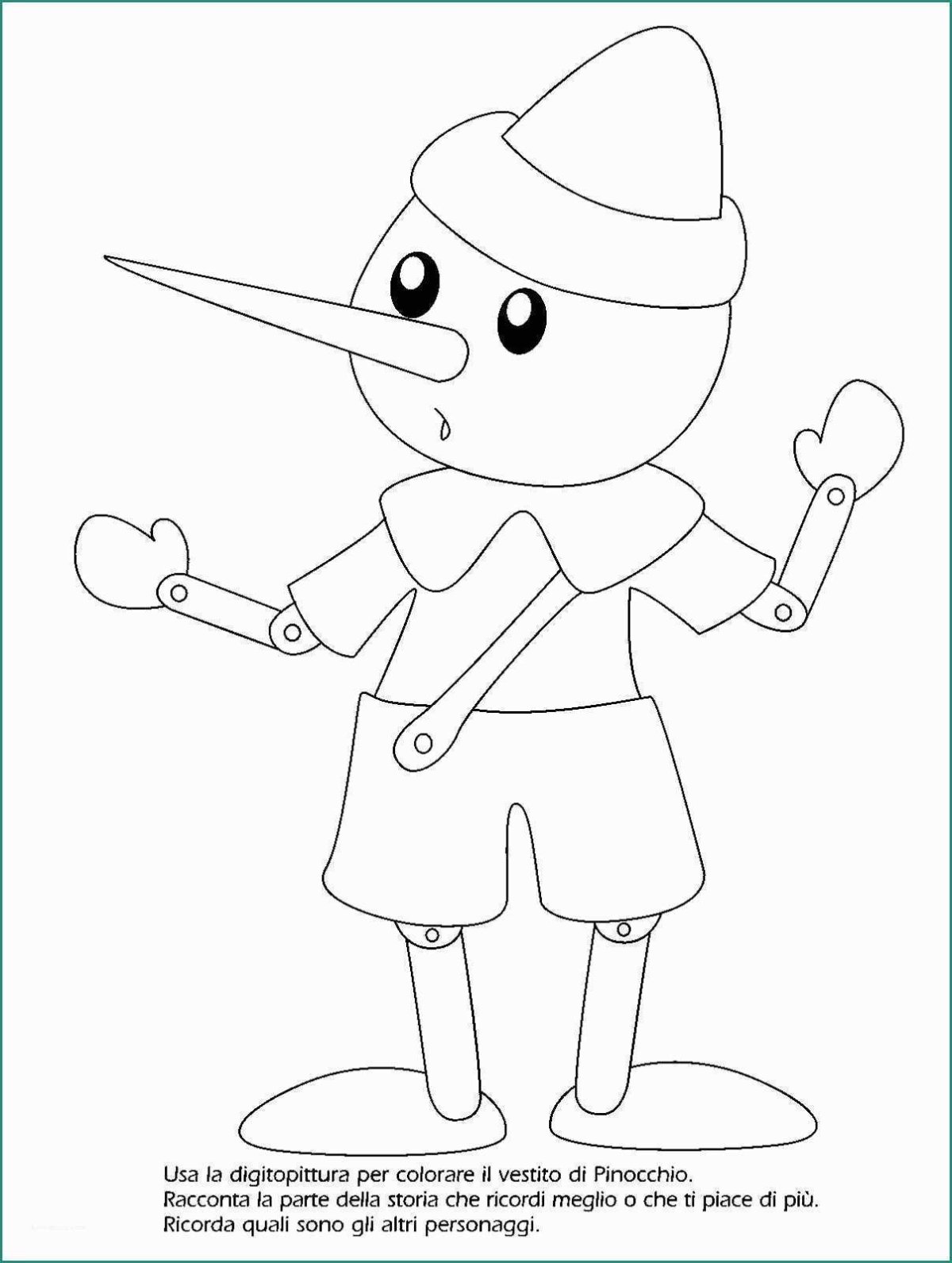 Пиноккио раскраска для детей