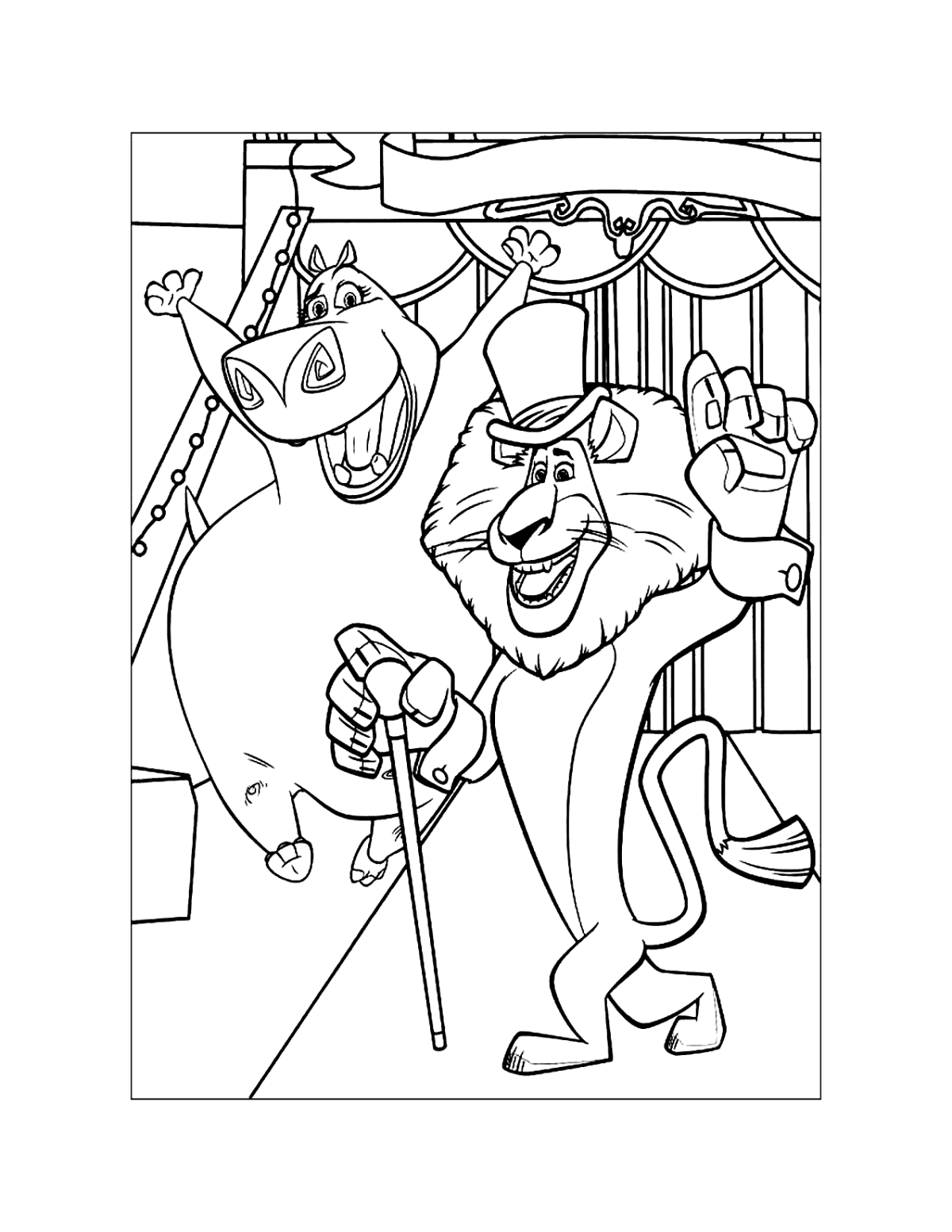 Раскраски животные спортсмены для детей