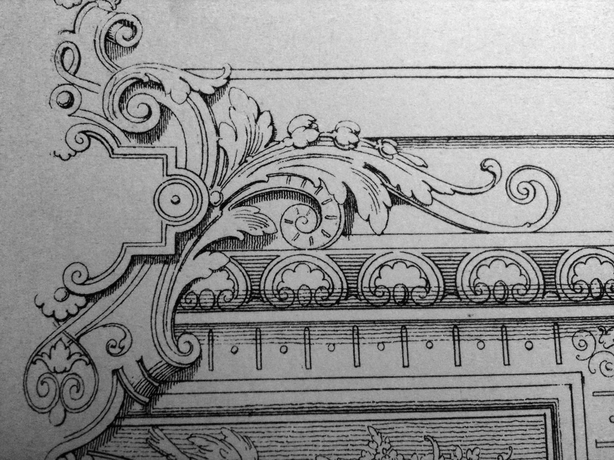 Гризайль орнамент Барокко