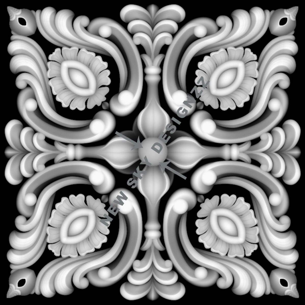 Орнамент Zbrush Alpha