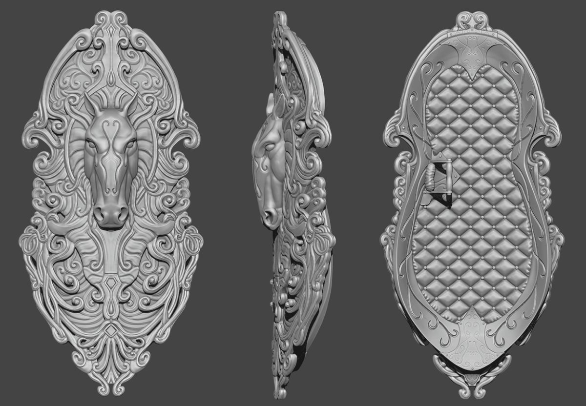 Альфы для Zbrush орнамент