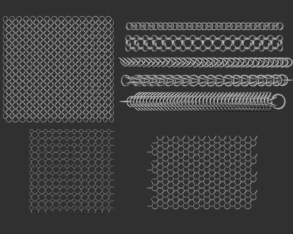 Кисть для кольчуги Zbrush