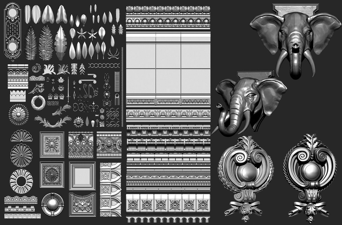 Узоры Альфа для Zbrush