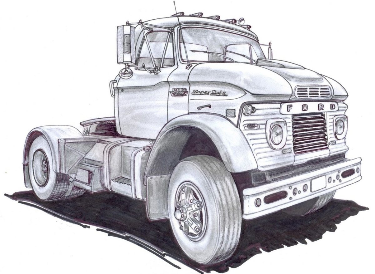 КАМАЗ 5490 раскраска